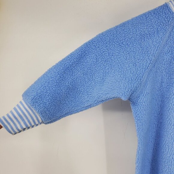 Vintage Sesame Street Blue Fleece Cookie Monster Footie Zip On PJ Pajamas 3T - Picture 5 of 10